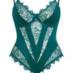 European and American Sexy and Romantic Pajama Women's Lace Seductive Plus-size Lace Embroidered Jumpsuit Bestseller - 图片 6