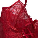 A New Slimming and Sexy Mesh Lace Embroidery Patchwork Mesh Halter See-through Dress From Europe and America - 图片 6