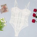 European and American Best-selling Slim-fitting One-piece Underwear, Halter Lace One-piece Dress, See-through Romantic Dress - 图片 6