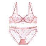 European and American Women's Lace Erotic Lingerie Set, Sexy and Pure, French Gathering, Lifting and Breathable Bra Set - 图片 6