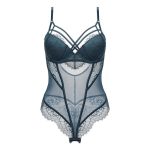 A Popular French Sexy Jumpsuit From Europe and America, a Seductive Transparent Lace Mesh Tight Sexy Jumpsuit - 图片 6