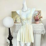 Wholesale Highend European and American Style Fun Halter Nightgown with Padded BustRomantic and Sexy Home Pajamas - 图片 6
