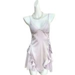 High Quality Womens Erotic Hollow Out Underwear Transparent Lace Embroidery Nightie Lingerie Sexy Womens Pajamas Nightdress - 图片 6