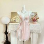 Original Sexy Intimate Sleepwear2025 Summer New Premium Padded Pureelegant Nightgown Cute and Seductive Sleep Dress - 图片 6
