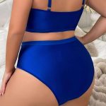 European and American Sexy Lingerie, Plus-size Lace Patchwork Lingerie, Lace-tightening, Anti-sagging and Adjustable Bra Set - 图片 6