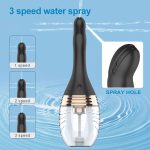 Wholesale New Electric 3 Speed Vibration Water Spray Vibrating Backyard Cleaner Adult Syringe Anal Plug Sex Toy Enema - 图片 6
