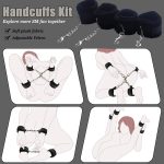Bondage Furniture Dildo Mount Multi-functional Couples BDSM Sex Furniture Inflatable Sex Cushion with Handcuffs - 图片 6
