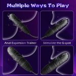 OEM 2 in 1 Resizable Enema Anal Sex Toy Silicone Inflatable Realistic Dildo Anal Pulg Expand Butt Plug with Balloon Pump - 图片 6