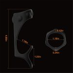 New Silicone Penis Ring Male Delay Ejaculation Cock Rings Masturbator Cockrings Toys for Men Chastity Cage - 图片 6