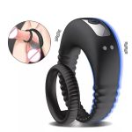 Adult Penis Ring Vibrator Male Delay Ejaculation Clitoris Cock Ring Couple Sex Shop Sex Toys for Men - 图片 6