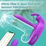 APP Vibrating Cock Ring Sex Toys, Adult Toys Penis Ring, Male Sex Toy Penis Vibrator - 图片 6