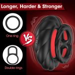 Adult Products Men's Vibrating Cock Ring Sex Toys Adult Male Sex Toys Longer, Harder, Stronger, Double Penis Vibrator Dildo - 图片 6