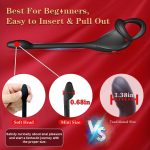 Amazon Hot Sale Remote Control Silicone Model Vibrating Cock Ring With Mini Bullet Prostate Anal Plug and Sex Toy for Men - 图片 6