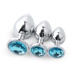 Adult Erotic Butt Plug Anal Sex Toy, Stainless Steel and Jewelry Plug Suit, Women's Sexual Fitness Crystal Jewelry Butt Plug - 图片 6