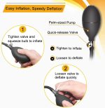 Silicone Expand Inflatable Anal Plug - Body-Safe Medical Grade Waterproof Butt Sex Toy for Male, Female - 图片 6