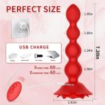 Anal Beads Anal Vibrator Butt Plug,10 Rotate Twist and Vibrating Modes - 图片 6