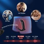 10 Wiggling Thrusting Modes Remote Control Anal Plug Butt Plug Prostate Massager Male Sex Toys Male Sex Toys - 图片 6