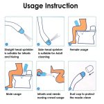 Handheld Travel Bidet Cleaning Water Bottle Shower Enema Universal Interface 500ML Portable Bidet - 图片 6