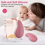 Wholesale Medical Grade Silicone Warming and Vibrating Lactation Massager Vibrator for Improved Milk Flow - 图片 6