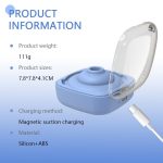 Women's Rechargeable Magnetic Sex Toy Portable Sexy Nipples Clitoris Vibrator Stimulating Sucking Tapping for Woman - 图片 6