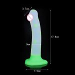 New TPE Dildo Transparent Suction Cup Anal Plug Masturbation Device Confetti Clear Dildo Best Adult Sex Toys for Women - 图片 6