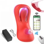Factory Adult Novelty Sex Toys Control Tongue Vibrator Wearable Massager Withlicking Sextoy Adult Toys for Women - 图片 6