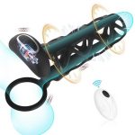 LetRock Vibrating Sleeve Cock APP Control 10 Modes Penis Vibrator Device Cock Cage for Adult Sex Toys for Men - 图片 6