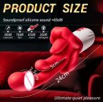New Big Mouth 3 in 1 Tongue Swinger Animes Sex Toy Heated Dildo Vibrator Female G Spot Massager Adult Erotica Vibrator for Women - 图片 6