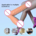 Medical Silicone Double Dildo Vibrator Sex Toy for Japanese Lesbian Female Product Women - 图片 6