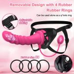 Lesbian Sex Toys With Belt Bondage Harness Anal Plug for Lesbian Strap on Wearabele Dildo Vibrator for Women - 图片 6