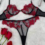 Mature Ladies Sexy Blue Lace Inner Wear Underwear Lingerie Nightwear - 图片 6