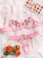 Two Pieces Video Hot Sexy Mature Young Ladies Sexy Lingerie See-Through Junior Erotic Nude Lingerie Bra Panty Set - 图片 6