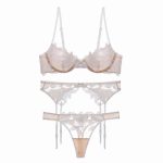 Women Sexy Lingerie Set Female Exotic See Through Babydoll Nightwear Bra Panties Three Pieces Suits Sleepwear - 图片 6