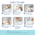 Portable Bidet Retractable Nozzle for Bathroom Products, Hand-held Personal Bidet Postpartum Peri Bottle - 图片 6