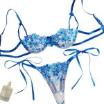 Manufacturers Women Sexy Lingerie Embroidered Costume Erotic Floral Underwear Bra Lingerie Sexy Underwear Bra Lingerie Set - 图片 6