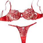 Wholesale Women Eyelash Black Lingerie Lace Sexy Bikini Two Piece Set Bra and Thongs Sets Sex Erotic Lingeries Set - 图片 6