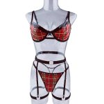 Women's Sexy Lace Erotic Lingerie Set Underwear Bra Panties for Summer - 图片 6