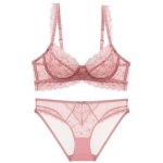 No Minimum Ultra-Thin Women's Sexy Lingerie Set Madam French Bra with Hollow See-Through Mesh Lace Decoration Lingerie Underwear - 图片 6