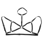 Leather Chest Harness Women Sex Lingerie Harness Body Erotic Sexy Toys Suspender Bra Cage Waist Wide Strap BDSM Bondage Fetish - 图片 6