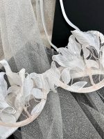 Hot Lingerie Women's Embroidered Lenceria Lightweight Breathable Transparent Mesh Adjustable Strap Sexy Lace Thong Bra Set - 图片 6