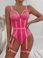 A Best-selling and Popular Lingerie Item, Lace Mesh Mesh Steel Rims, Halter Straps, See-through Bra Straps, and a One-piece Suit - 图片 6