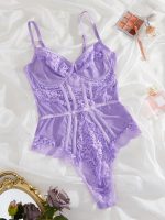A Best-selling, Ultra-thin Lace Patchwork, See-through Slimming Halter Top, Sexy and Sensual Jumpsuit - 图片 6
