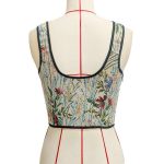 Best-selling Retro Printed Halter Top, European and American Court-style Floral Lace-up Fishbone Sexy Corset for Women - 图片 6