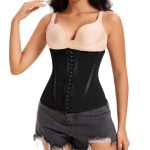 Belt-cinched Mesh Fabric Corset, Body-shaping Garment, Belt-cinching Strap Fishbone Sexy Corset, Women's Top - 图片 6