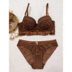 A Best-selling Set of Underwear with Thin Top and Thick Bottom, Small Chest, Cut-out and Sexy Lace, and a Gathering Bra - 图片 6
