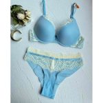 European and American Style Sexy Gathering Lace Edge Lingerie, Smooth Bra, Thin Top and Thick Bottom Bra, Sex Lingerie Set - 图片 6