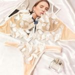 European and American Erotic Lingerie with a Deep Feminine Touch, V-embroidered Ultra-thin Lace Bra, Sexy Lingerie Set - 图片 6