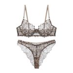 European and American Best-selling Lingerie, Ultra-thin Mesh Printed Lace Lingerie, Bra and Sex Lingerie Set - 图片 6