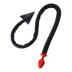 Black Devil Tail Double Ended Anal Plug for Men - 图片 7
