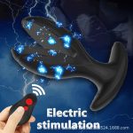 Vibrating Plug With Electric Shock Pulse Vibrator, Vibrator Prostate Massager Dildos for Men Vibradores - 图片 7